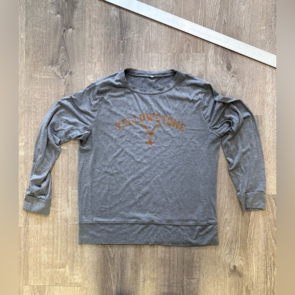 Yellow stone long sleeve size large